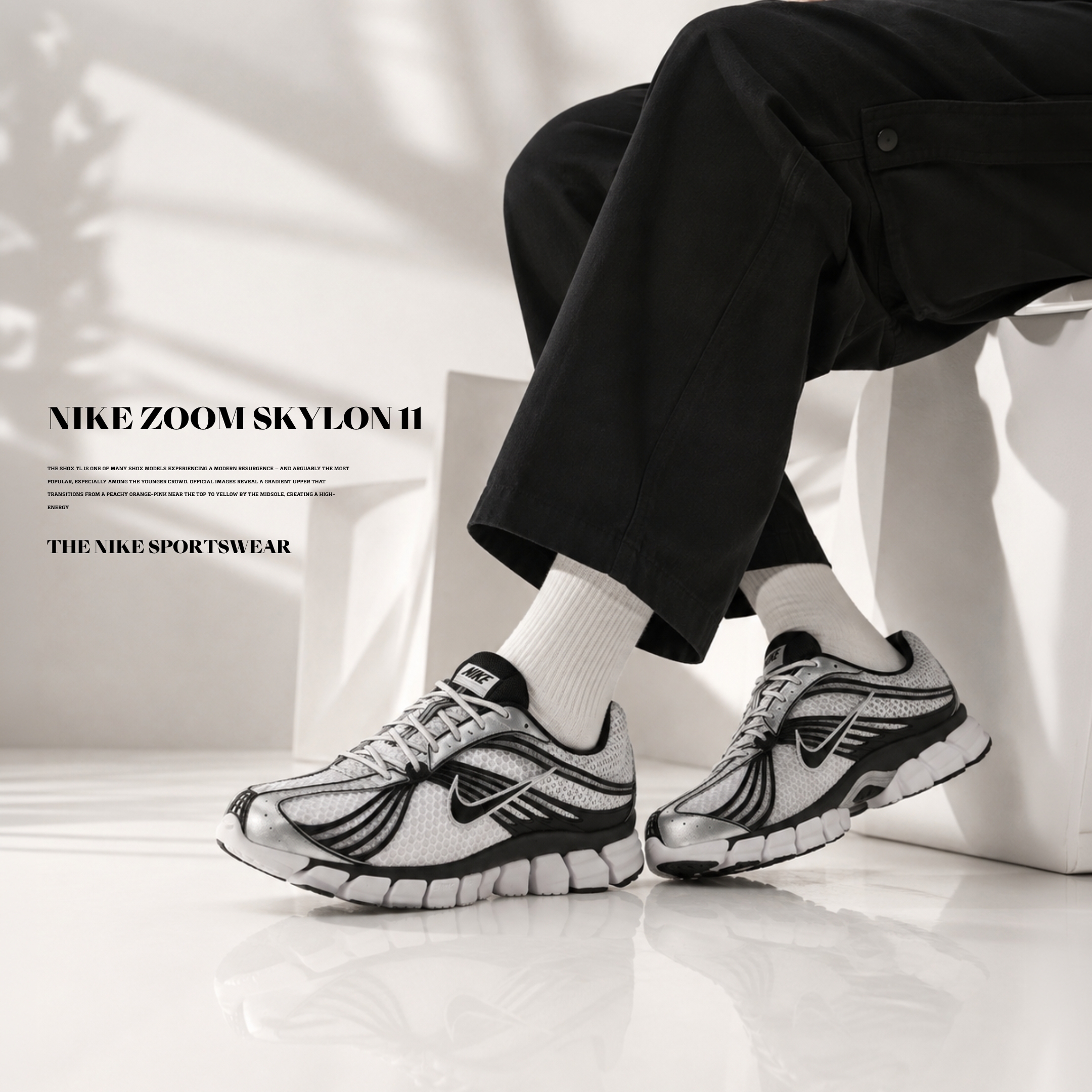 NICEDAY 現貨 Nike Zoom Skylon 11 白黑 黑白 OREO 慢跑 機能 跑步 運動 IU1869-101