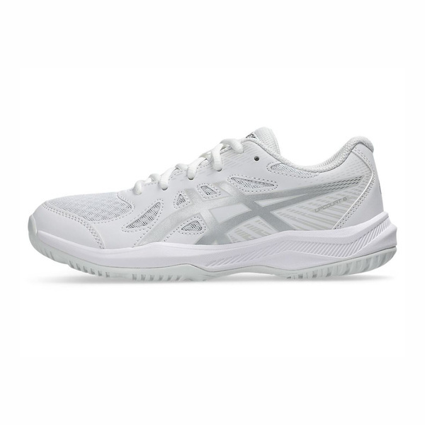 Asics 亞瑟士 Upcourt 6 GS 1074A045-104 大童 排球鞋 羽球鞋 室內運動 包覆 白
