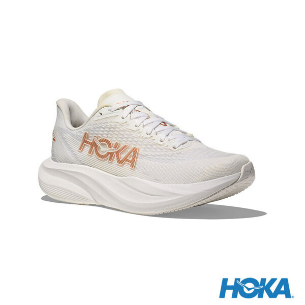 Hoka Mach 7 Wide 1171906-FTRS 女 慢跑鞋 寬楦 支撐 緩震 競速 霜白 玫瑰金