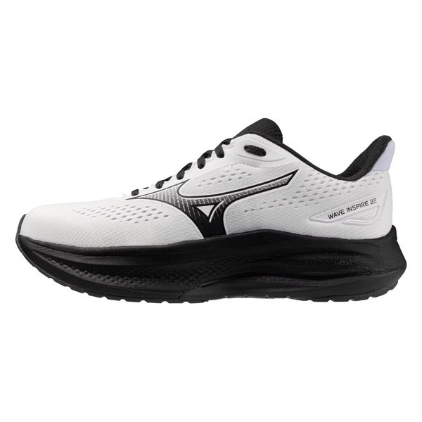 Mizuno 美津濃 Wave Inspire 22 J1GC264557 男 慢跑鞋 超寬楦 支撐 緩震 白 黑