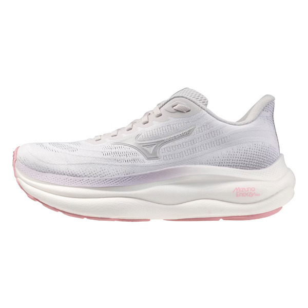 Mizuno 美津濃 Wave Sky 9 J1GD251294 女 慢跑鞋 超寬楦 支撐 緩震 淺灰紫 粉紅