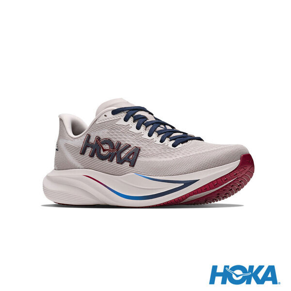 Hoka Mach 7 Wide 1171905-PTYG 男 慢跑鞋 寬楦 支撐 緩震 競速 泥灰 霧石灰