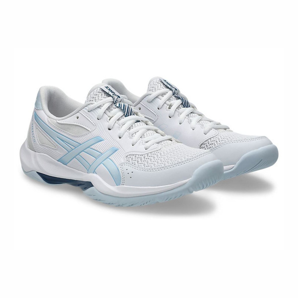 Asics 亞瑟士 GEL-Rocket 12 1072A125-100 女 排球鞋 羽球鞋 室內運動 緩震 白水藍