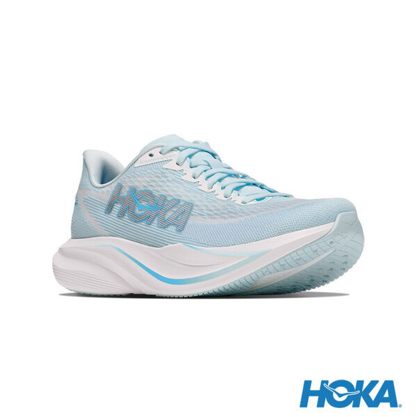 Hoka Mach 7 Wide 1171906-GLFR 女 慢跑鞋 寬楦 支撐 緩震 競速 流光藍 霜白色
