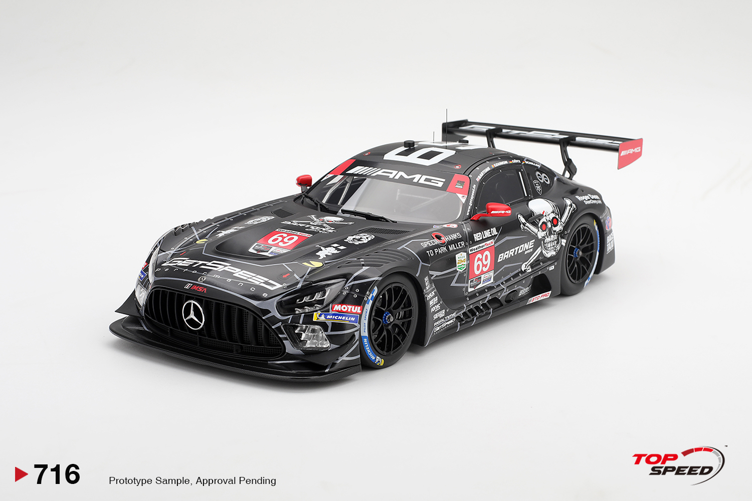 [預訂] Top Speed 1/43 梅賽德斯Mercedes-AMG GT3 #69 GetSpeed 2026 IMSA Daytona 24小時賽