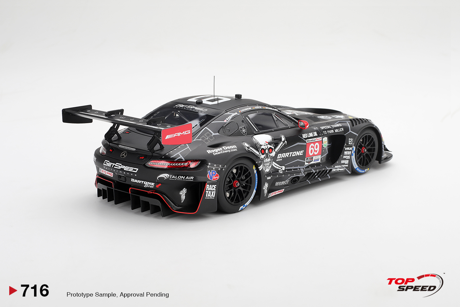 [預訂] Top Speed 1/43 梅賽德斯Mercedes-AMG GT3 #69 GetSpeed 2026 IMSA Daytona 24小時賽
