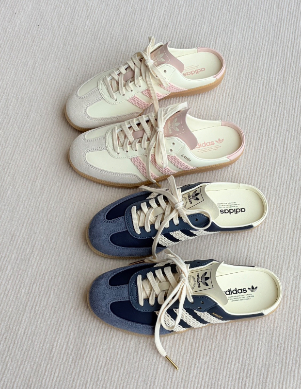 Adidas Samba OG 編織三線穆勒半拖鞋
