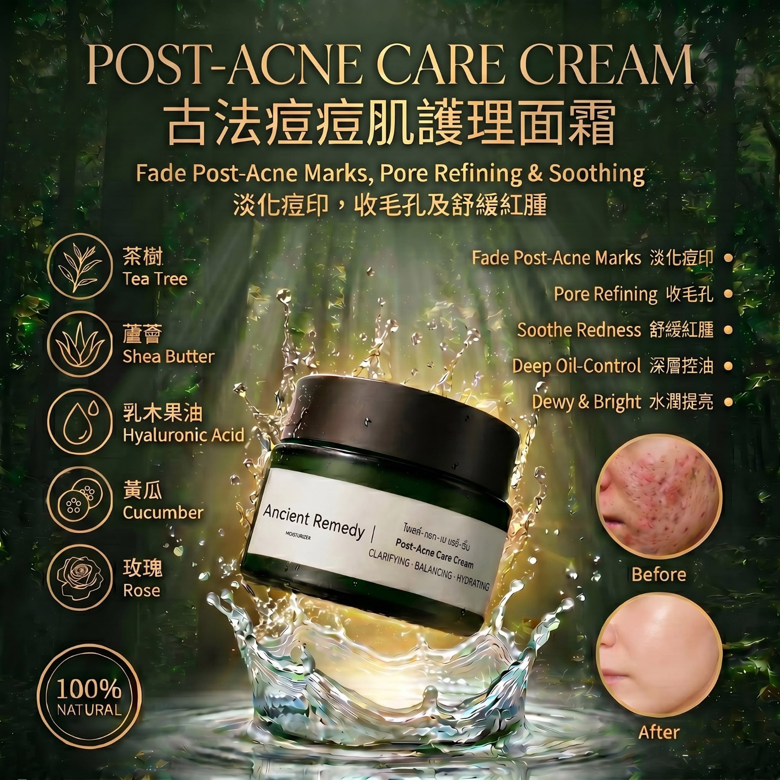 Ancient Remedy古法痘痘肌淡印面霜 T487（2-3星期寄出）
