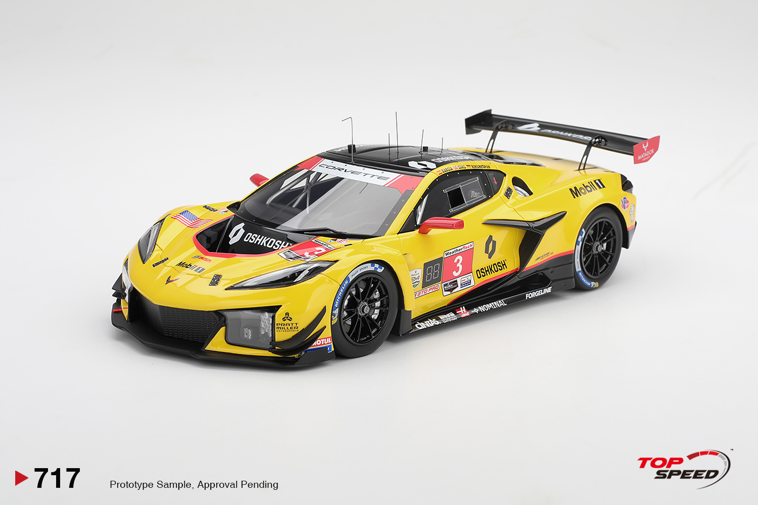 [預訂] Top Speed 1/43 雪佛蘭Chevrolet Corvette Z06 GT3.R #3 Corvette Racing by Pratt Miller Motorsports 2026 IMSA Daytona 24小時賽