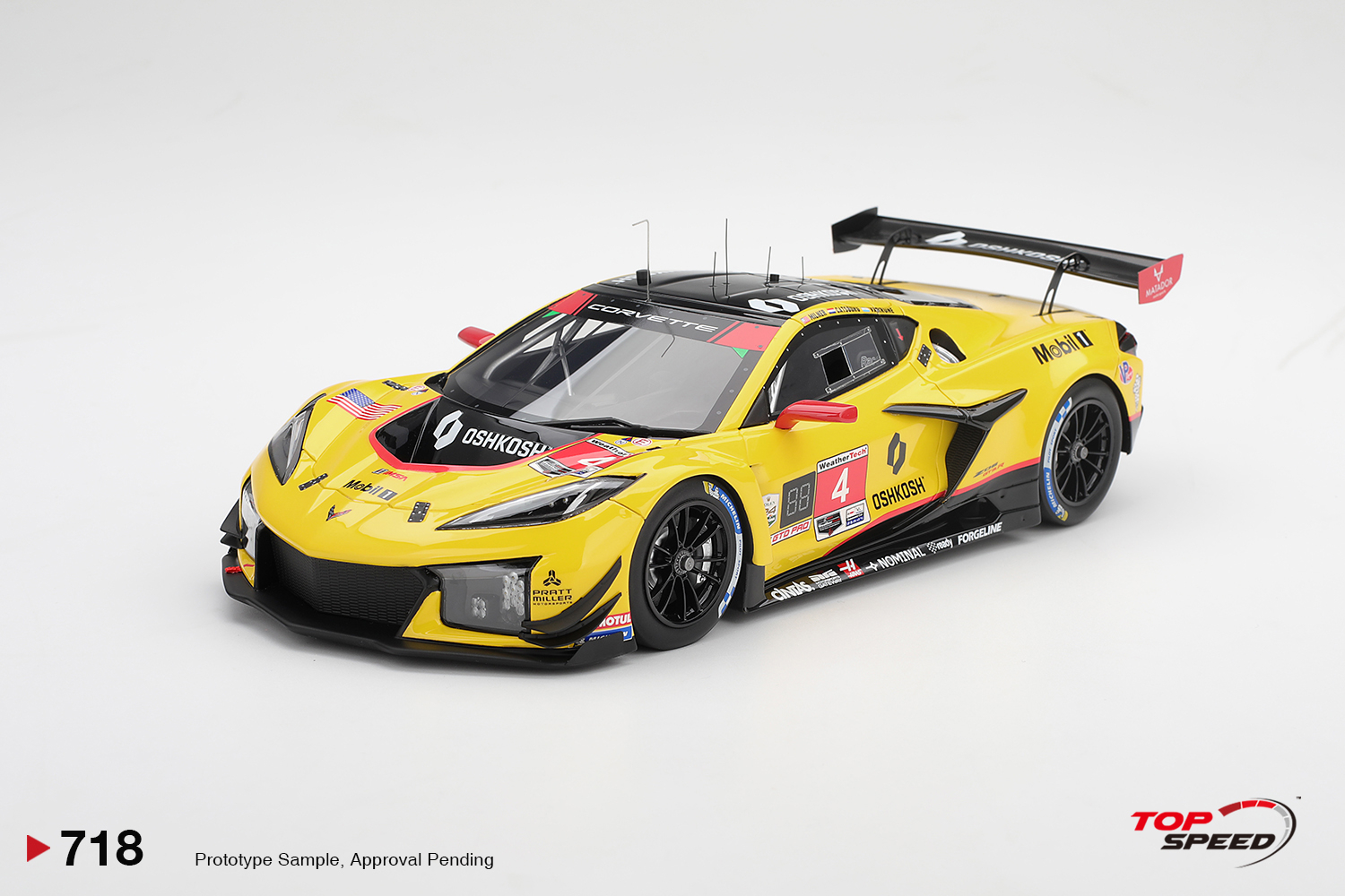 [預訂] Top Speed 1/43 雪佛蘭Chevrolet Corvette Z06 GT3.R #4 Corvette Racing by Pratt Miller Motorsports 2026 IMSA Daytona 24小時賽