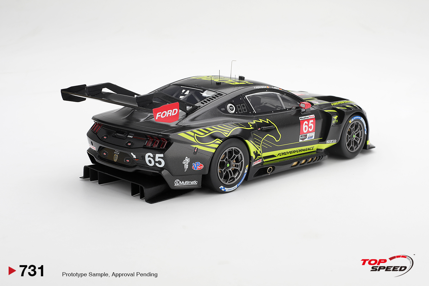 [預訂] Top Speed 1/43 福特Ford Mustang GT3 #65 Ford Multimatic Motorsports 2025 IMSA VIR