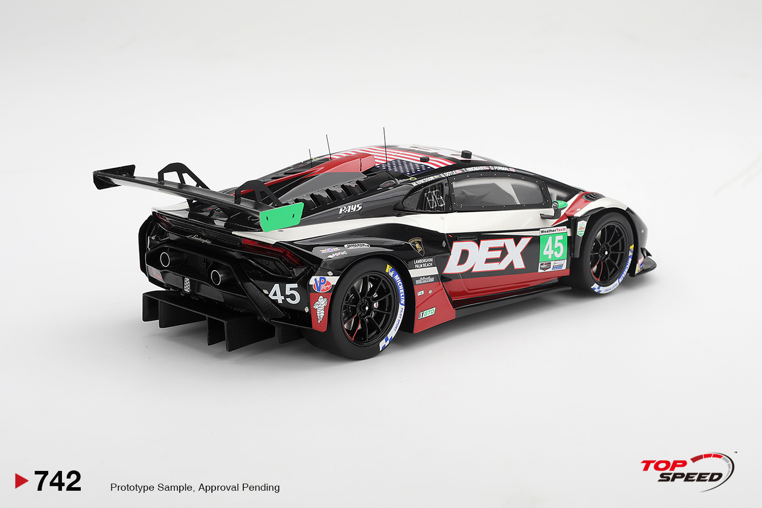 [預訂] Top Speed 1/43 林寶堅尼Lamborghini Huracan GT3 EVO2 #45 DEX Wayne Taylor Racing 2026 IMSA Daytona 24小時賽