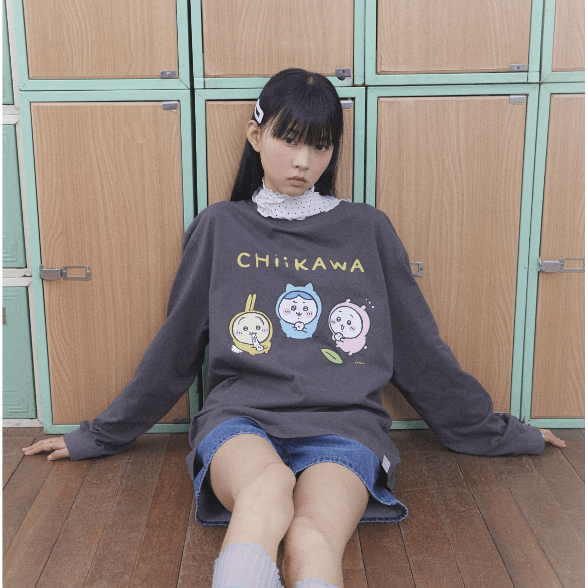 Wacky WiLLy｜Chiikawa Color Graphic Long-Sleeve T-Shirt WW13