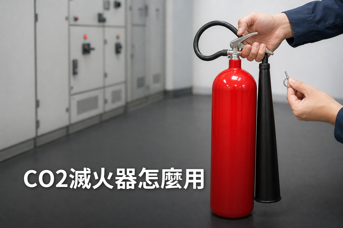 CO2滅火器怎麼用