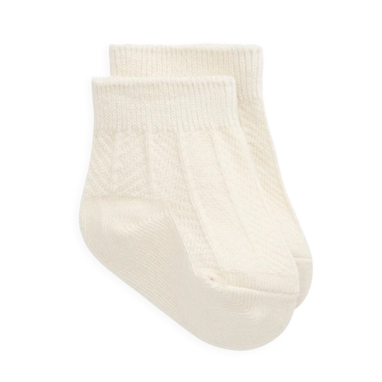 （預購）JAMIEKAY 人字紋短襪 Herringbone Sock - Cloud