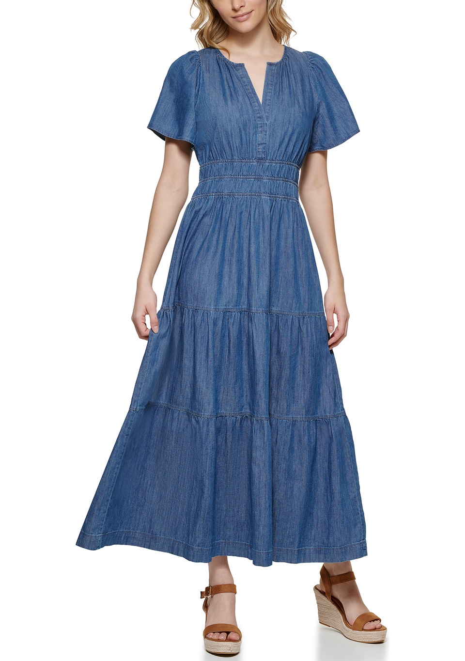 【預購】TOMMY HILFIGER H081202 女裝彈力腰連衣裙 (藍色)