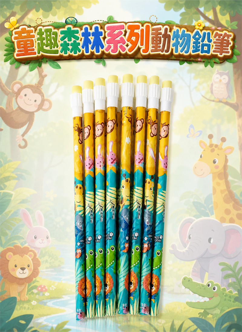 現貨區 童趣森林系列動物鉛筆 AB1205