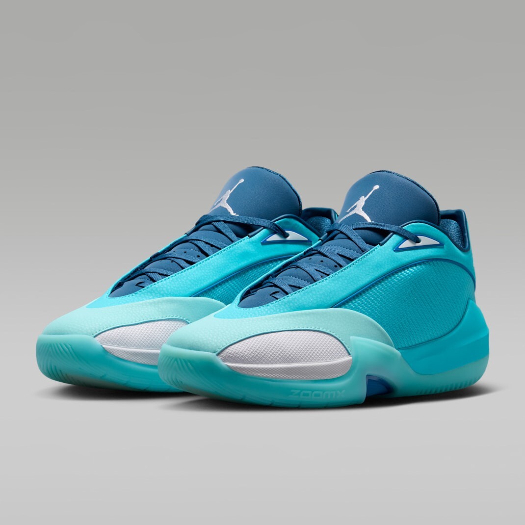 男鞋 NIKE JORDAN TRIANGLE PF 'Baltic Blue' 湖水藍白 氣墊 緩震 碳纖維 運動 籃球鞋【IO0424-400】