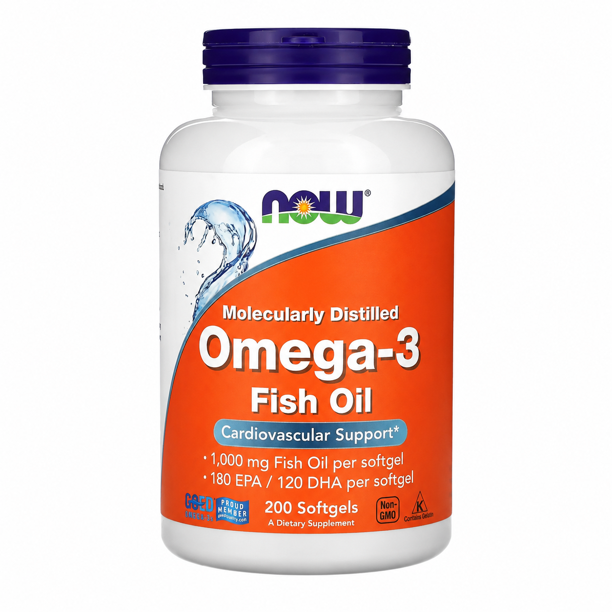 【iHerb】任兩件免運 NOW Foods Omega-3魚油 1000mg 100/200粒