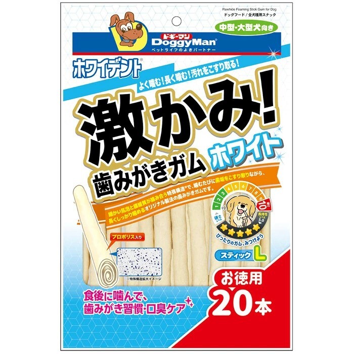 DoggyMan 狗狗潔齒棒 L 20支