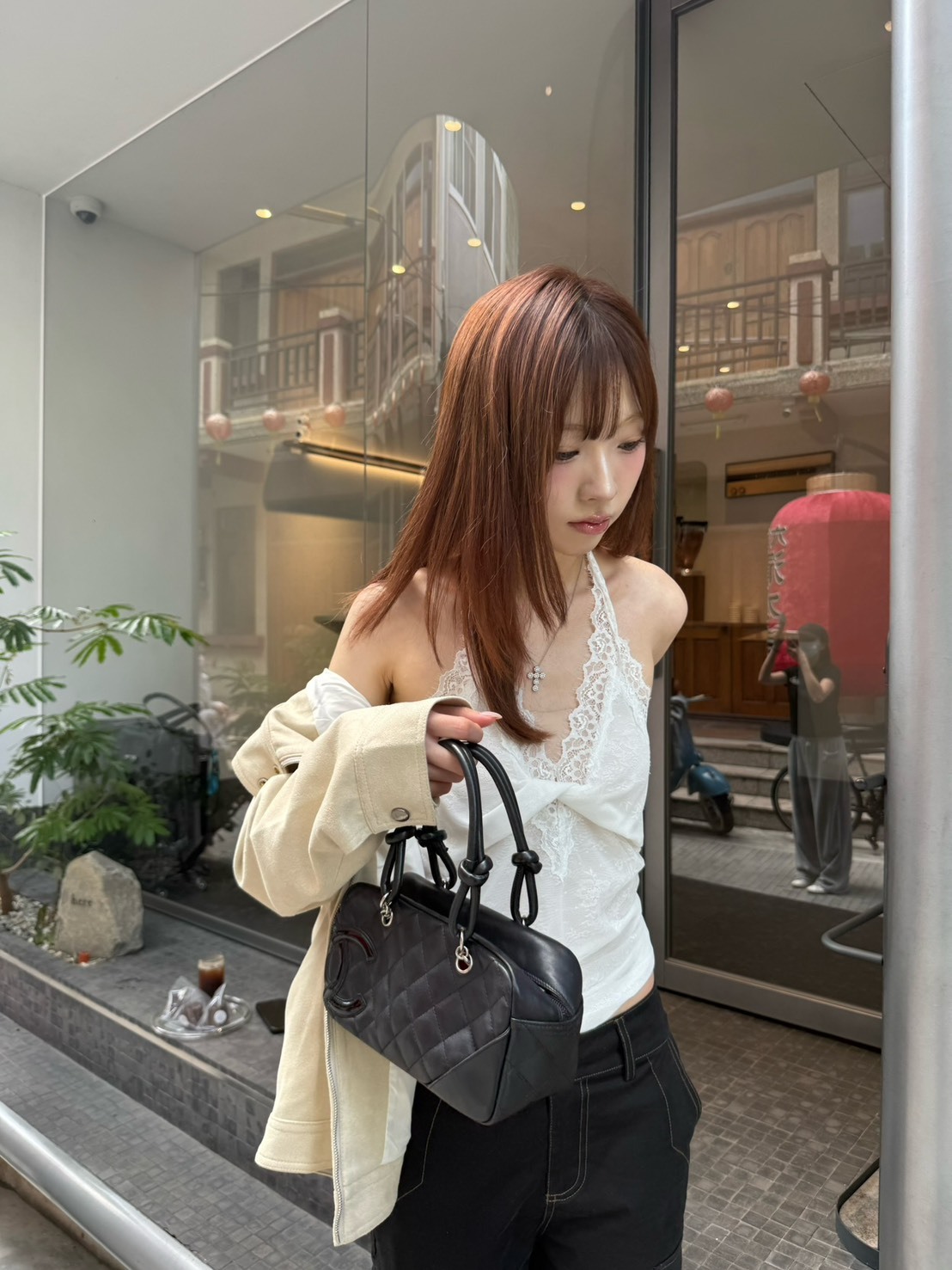 G05 美奈 睫毛蕾絲背心