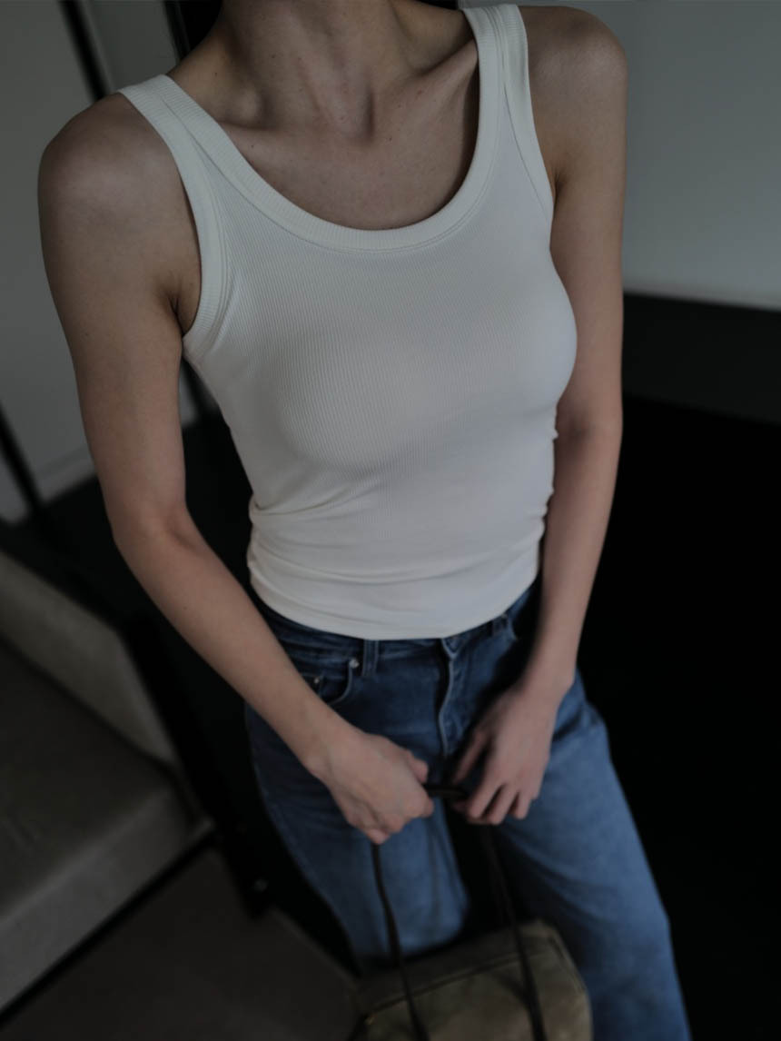 高彈帶杯墊吊帶背心*3色
