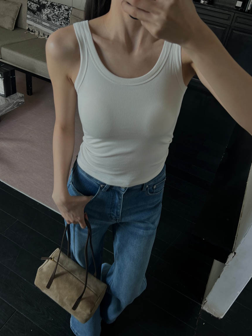 高彈帶杯墊吊帶背心*3色