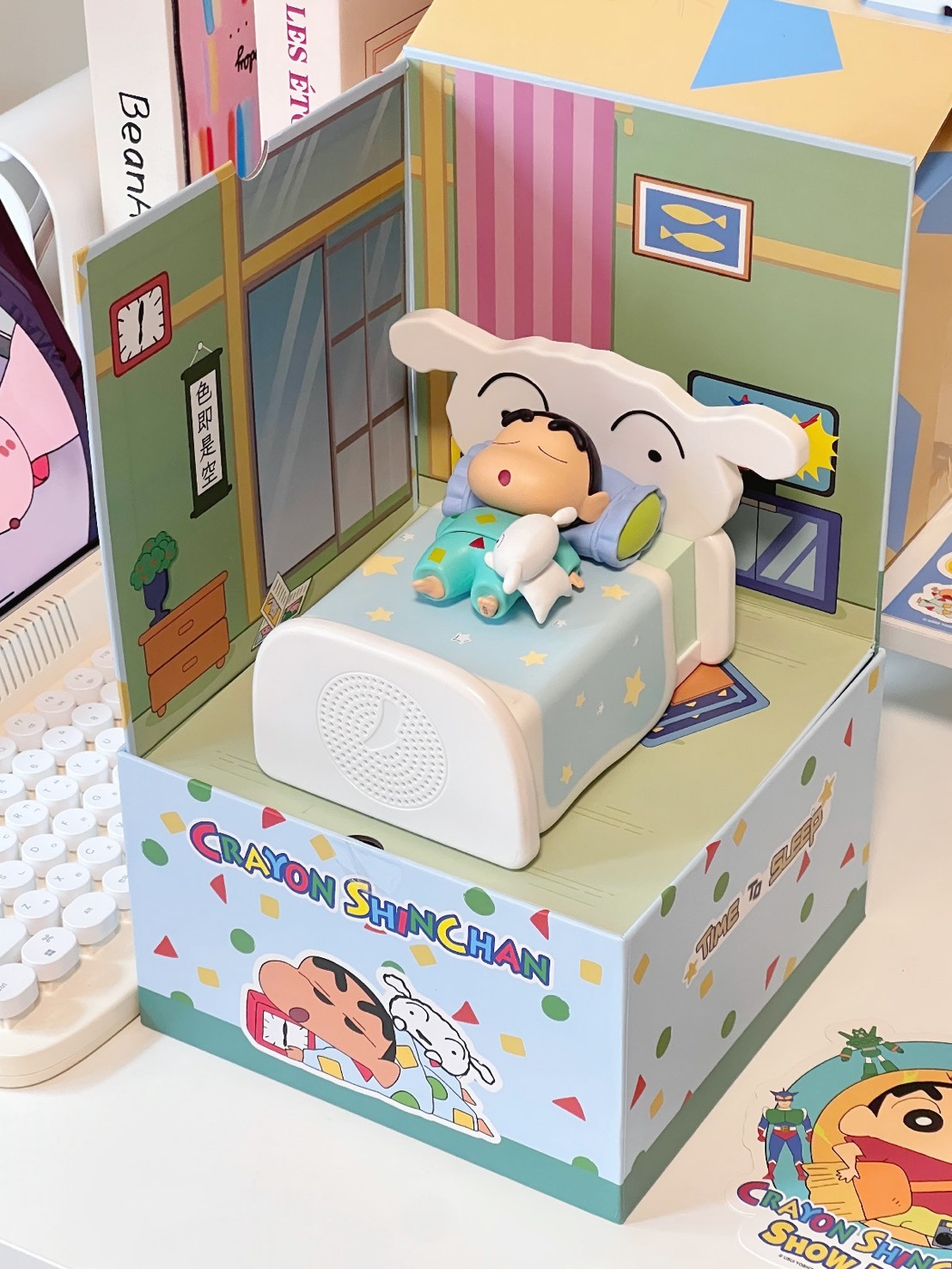 正版授權 睡眠小新 小白床 多功能 藍牙音響 禮盒組