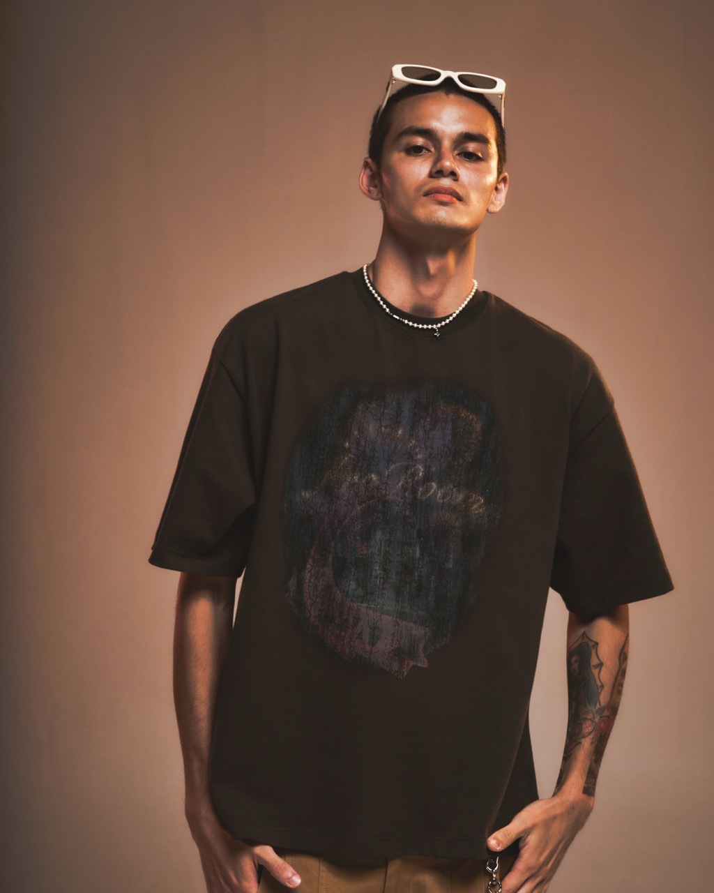3UMMER LAND CASTLE TEE - BROWN