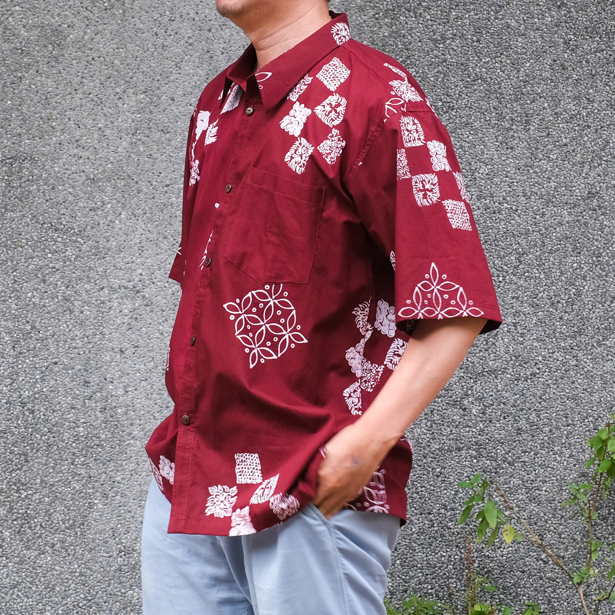 蠟染 Batik｜襯衫 - 季風 ｜印尼