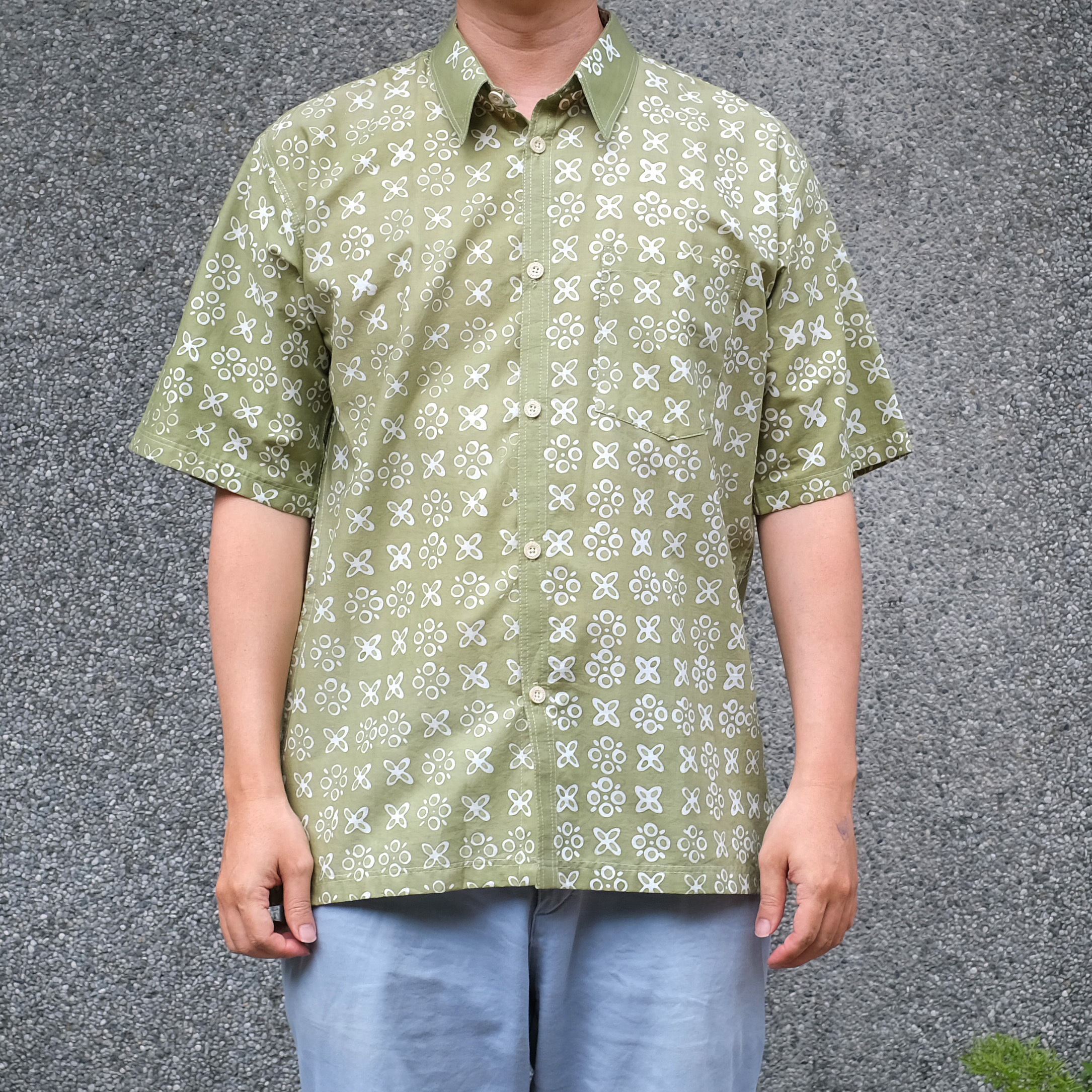 蠟染 Batik｜襯衫 - 雨林 ｜印尼