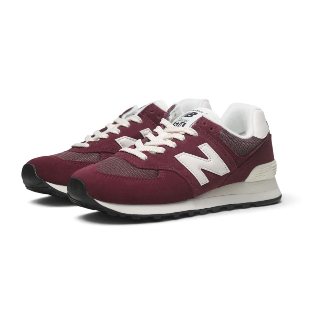 NEW BALANCE 休閒鞋 NB 574 酒紅 麂皮 復古鞋 男女 U5742O7