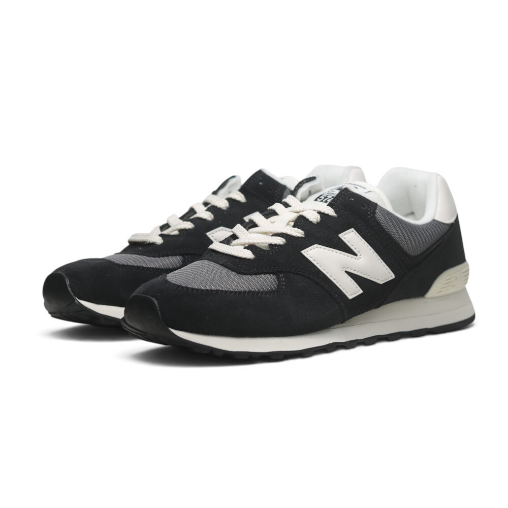 NEW BALANCE 休閒鞋 NB 574 黑白 麂皮 復古鞋 男女 U5745JP