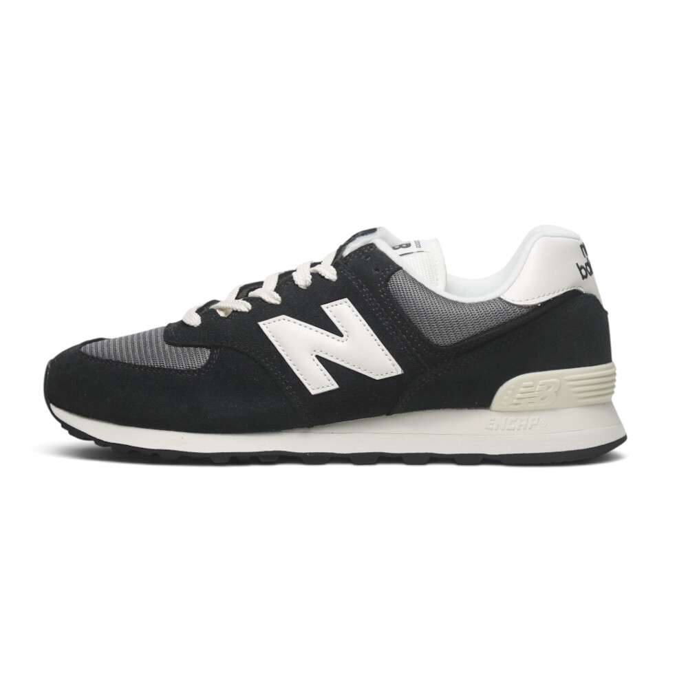 NEW BALANCE 休閒鞋 NB 574 黑白 麂皮 復古鞋 男女 U5745JP