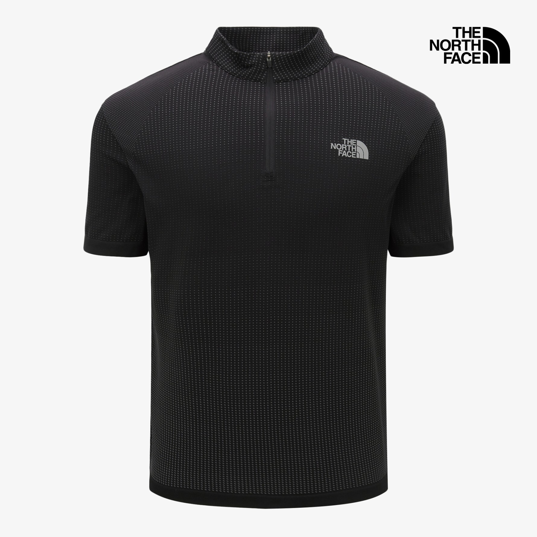 【代購/26SS新品】 TNF AIRWAVE 透氣立領半拉鍊短袖 NT7KS13 兩色 無縫高彈