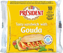 [Chilled] President Gouda slices cheese 200g