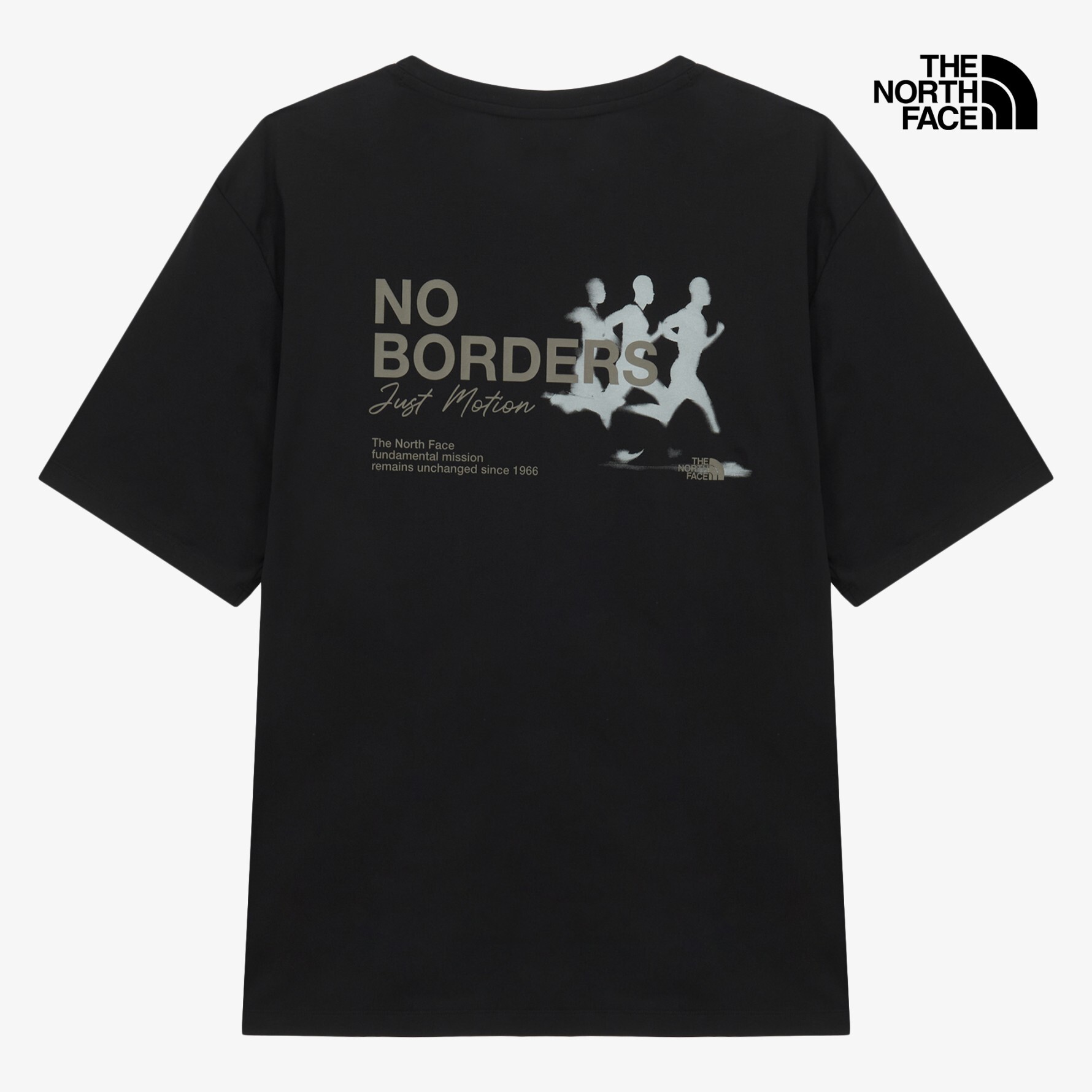 【代購】 TNF NO-BORDERS 跑步印花短袖 T 恤 NT7US84 兩色 質感運動 /26SS新品
