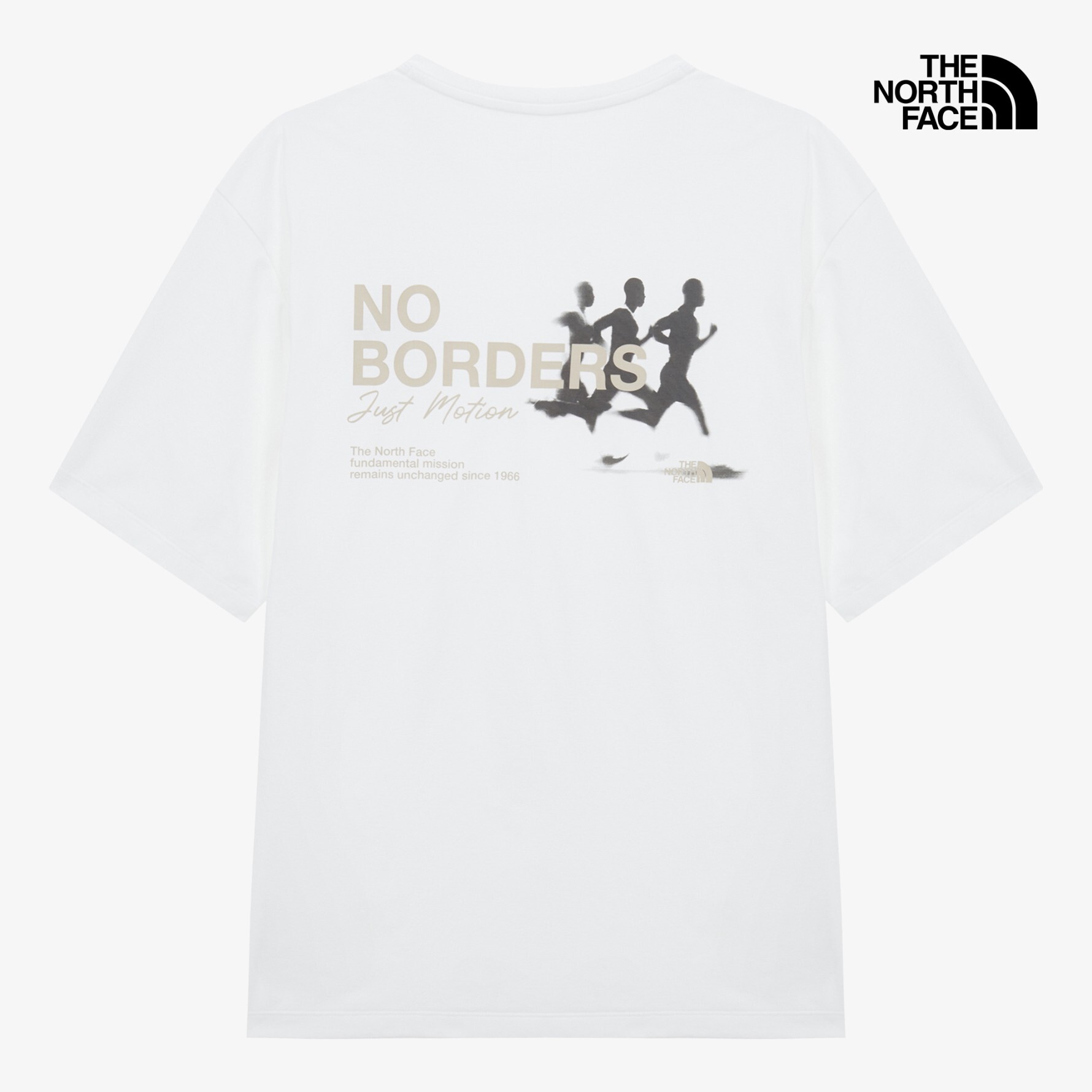 【代購】 TNF NO-BORDERS 跑步印花短袖 T 恤 NT7US84 兩色 質感運動 /26SS新品