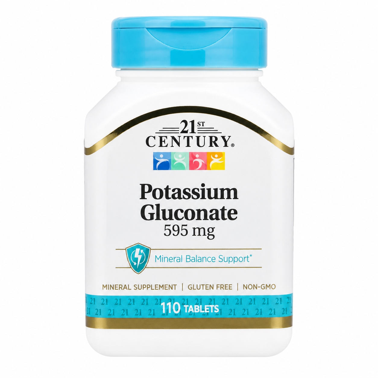 【iHerb】21st Century Potassium葡萄糖酸鉀 595mg 110片