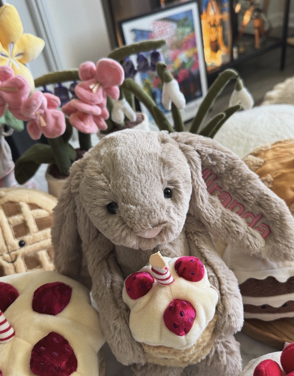 <獨一無二ONLY兔U❤️>Jellycat 客製化刺繡  蛋糕兔兔