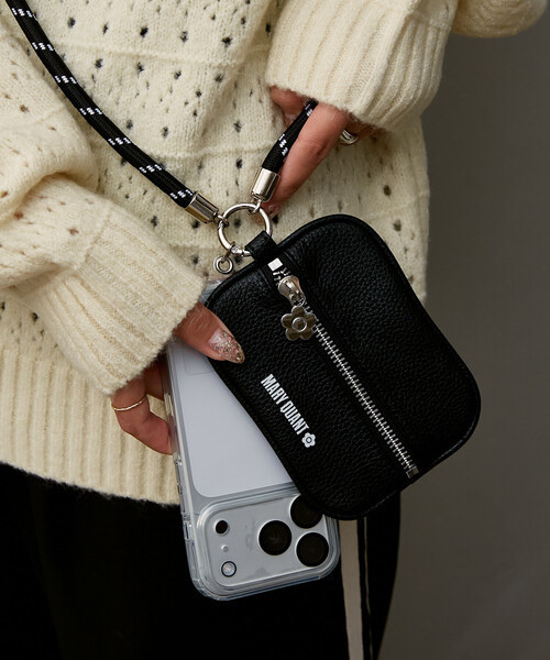 MARY QUANT × PUBLUX / Multi-way Smartphone Shoulder Bag with Pouch