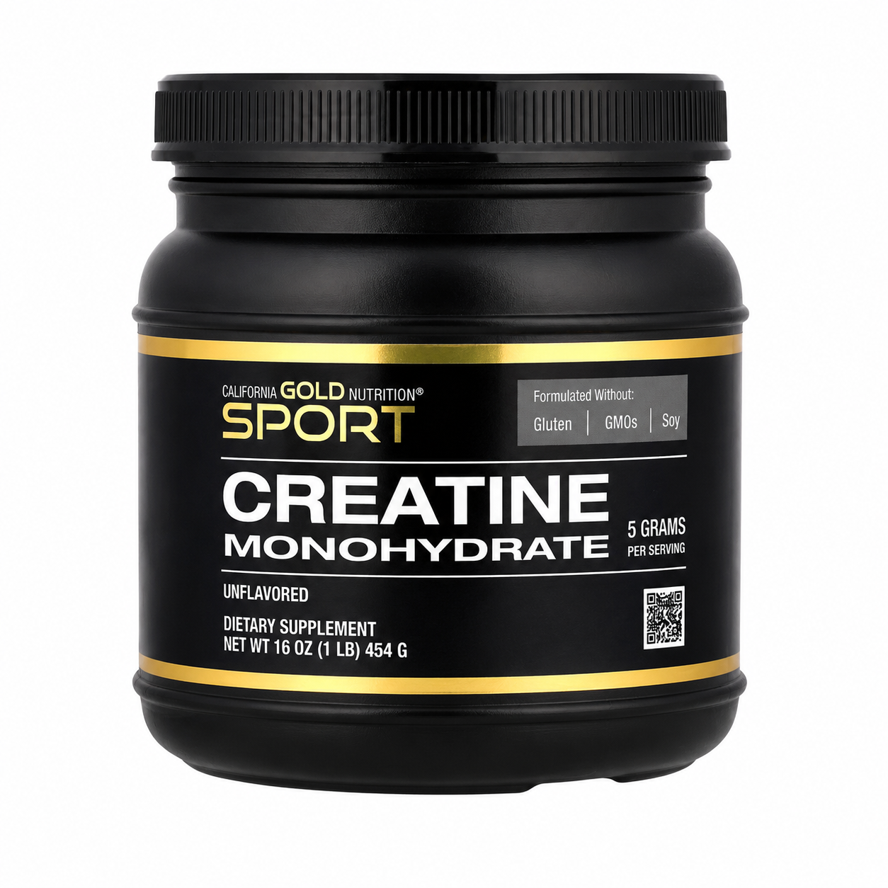 【iHerb】Califomia Gold Nutrition Sport 全一水肌酸 原味 1磅 454g 運動營養