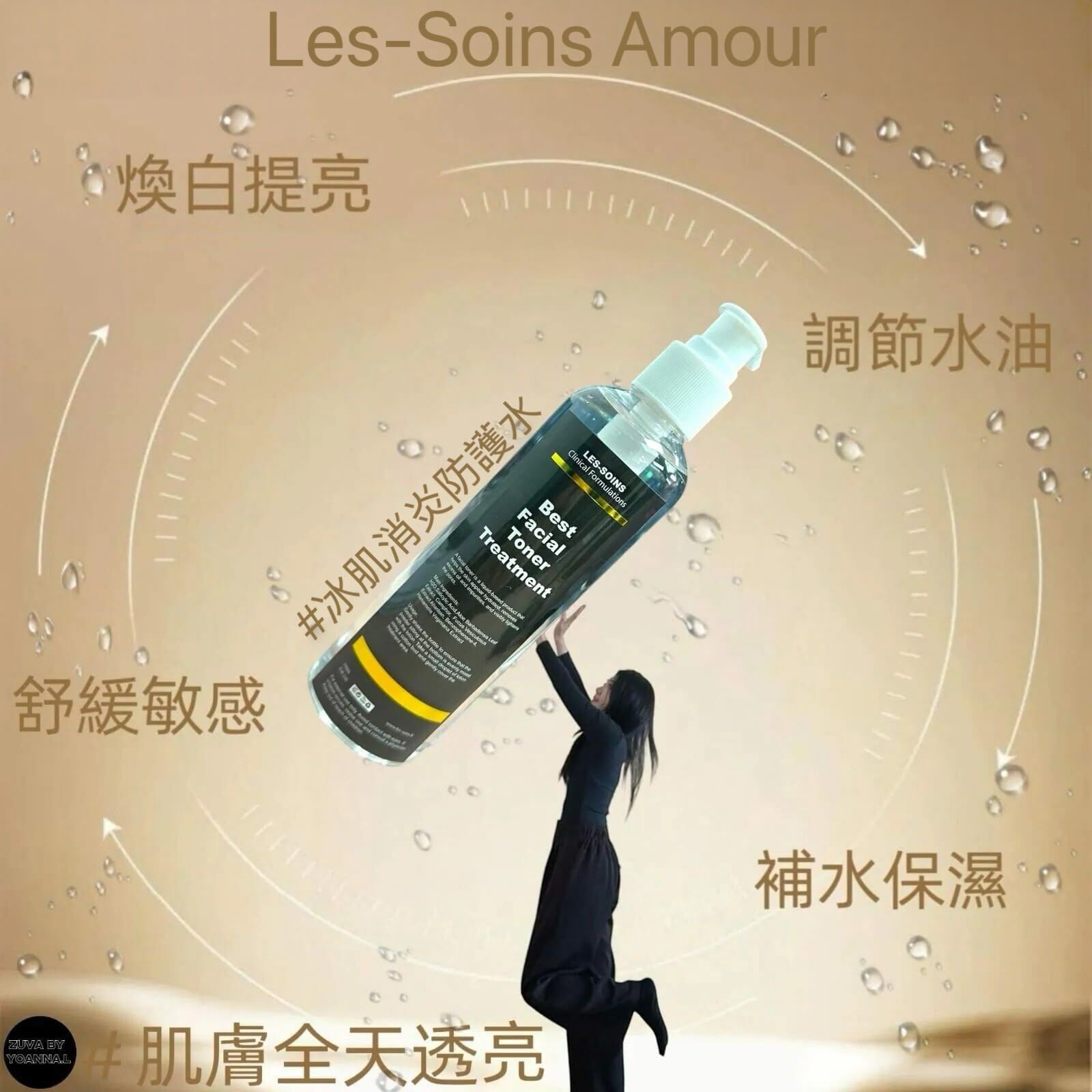 ( 冰鎮去痘、消炎深層控油 )Les soins  冰肌消炎防護水200ml R473