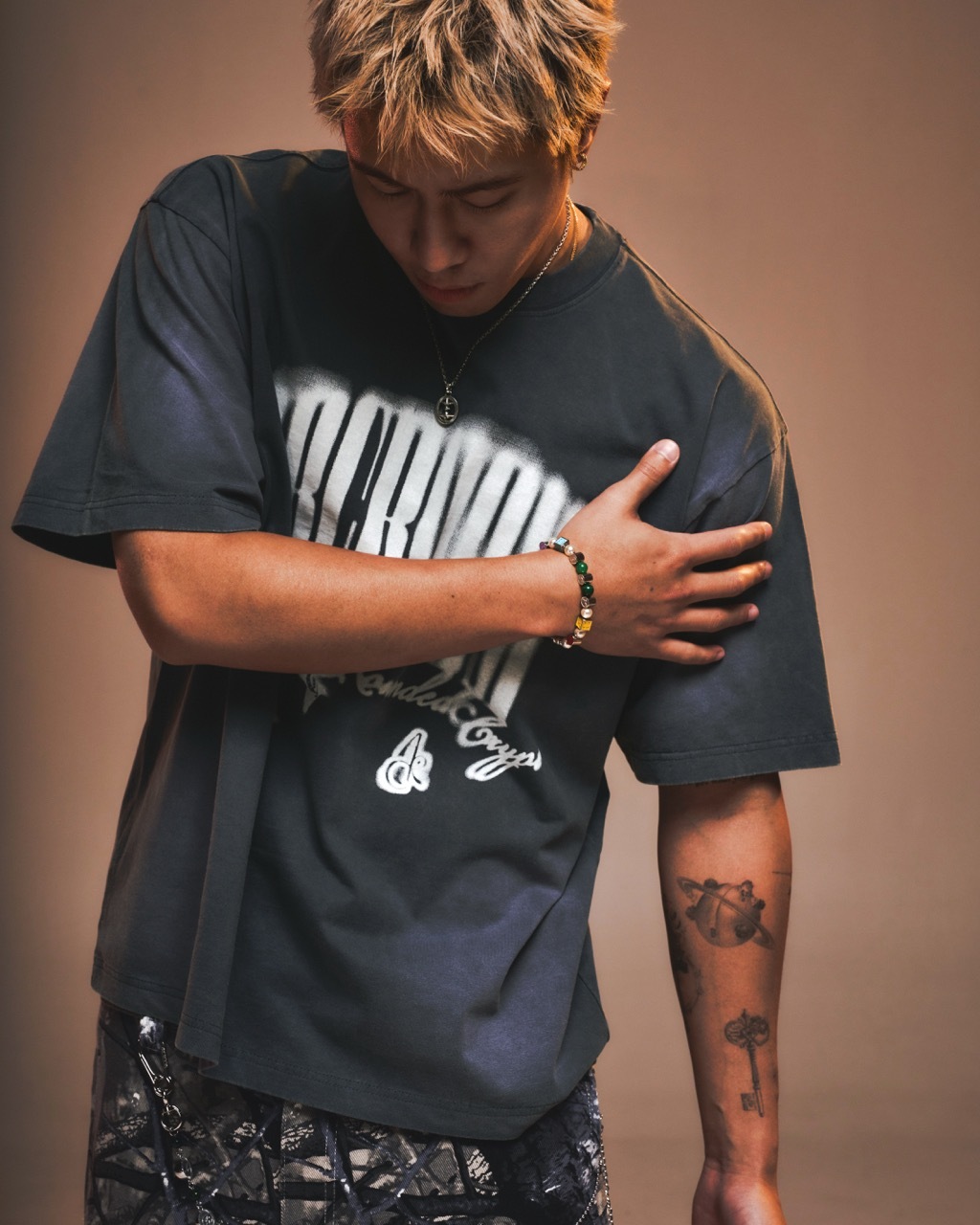 ARC DREAMER LOGO TEE - STEEL BLUE