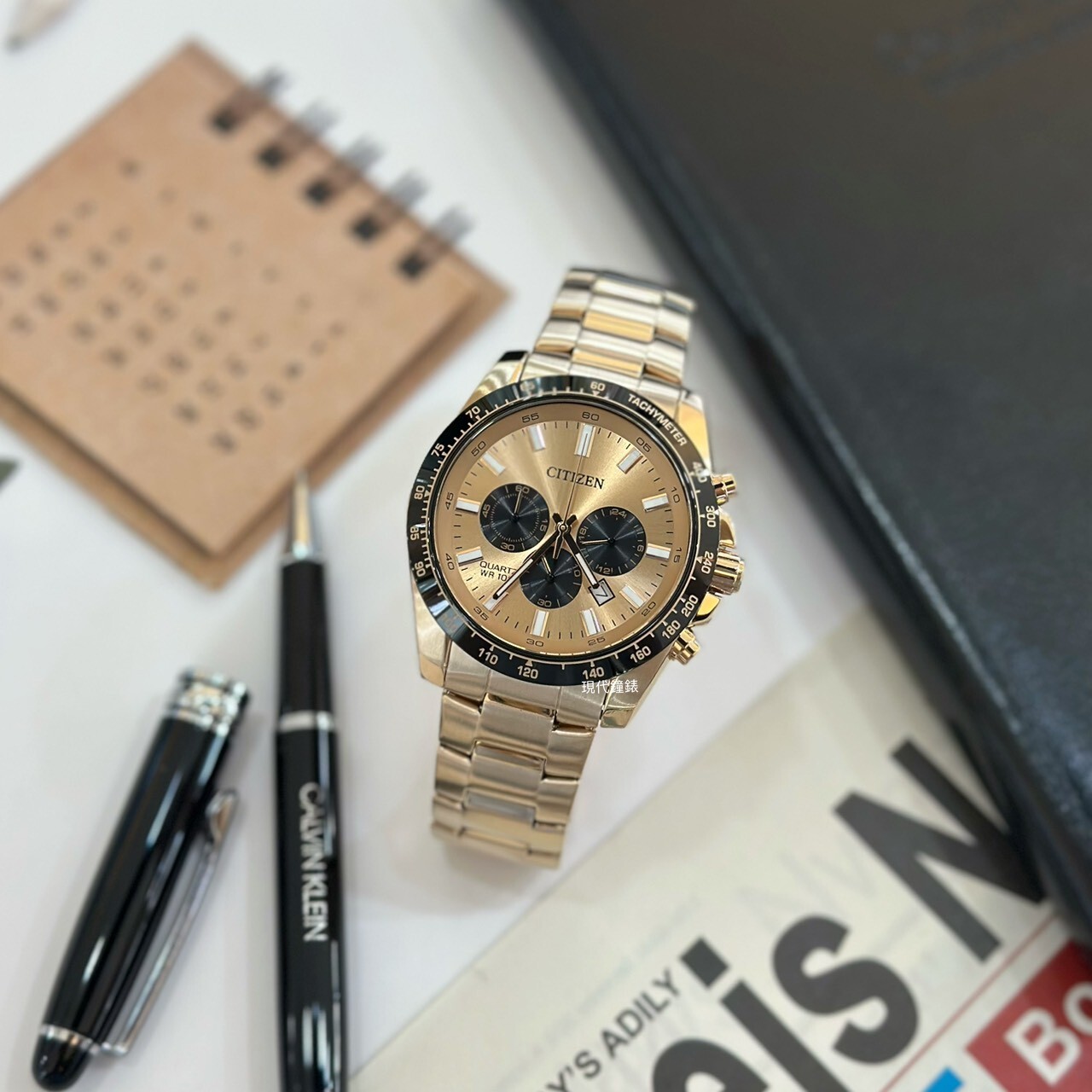 【CITIZEN 星辰】Chronograph AN8236-52P 44mm 現代鐘錶