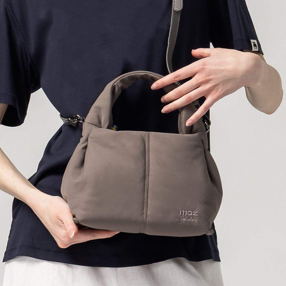 Swedish Cloud Bag Collection | Water-Repellent Cloud Bag – Crossbody (Elephant Grey) – On Sale