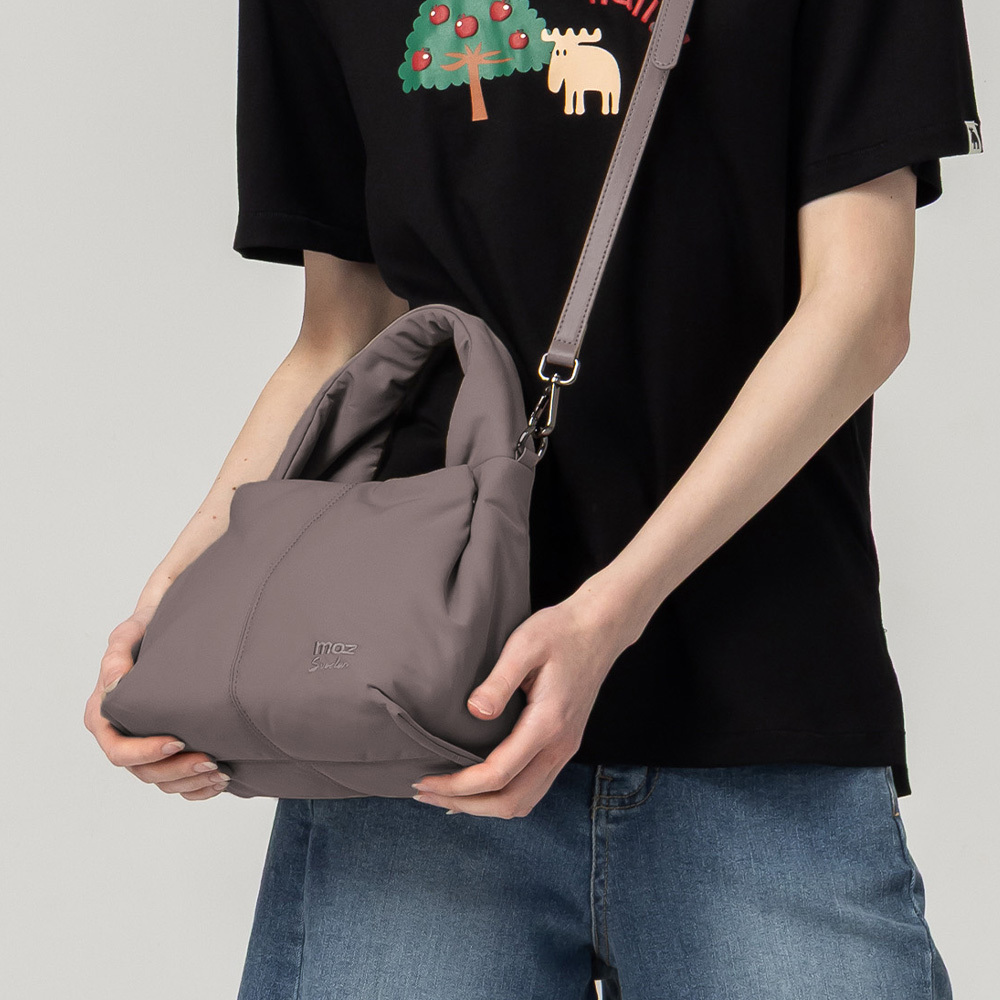 Swedish Cloud Bag Collection | Water-Repellent Cloud Bag – Crossbody (Elephant Grey) – On Sale