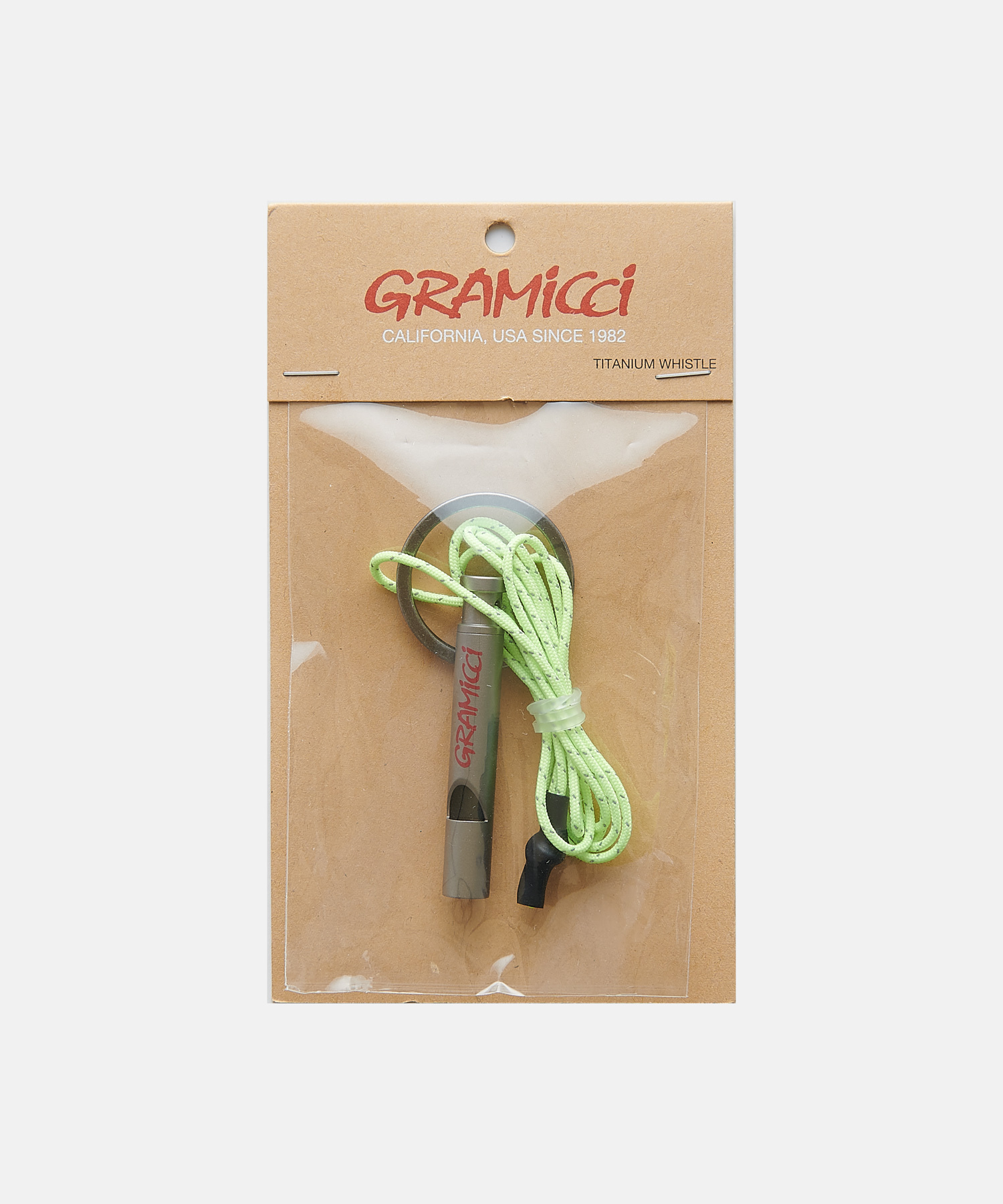 GRAMICCI TITANIUM SURVIVAL WHISTLE 26FW