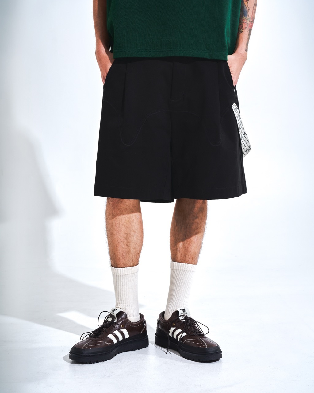 ARC STELLAR SPLICING SHORTS - BLACK