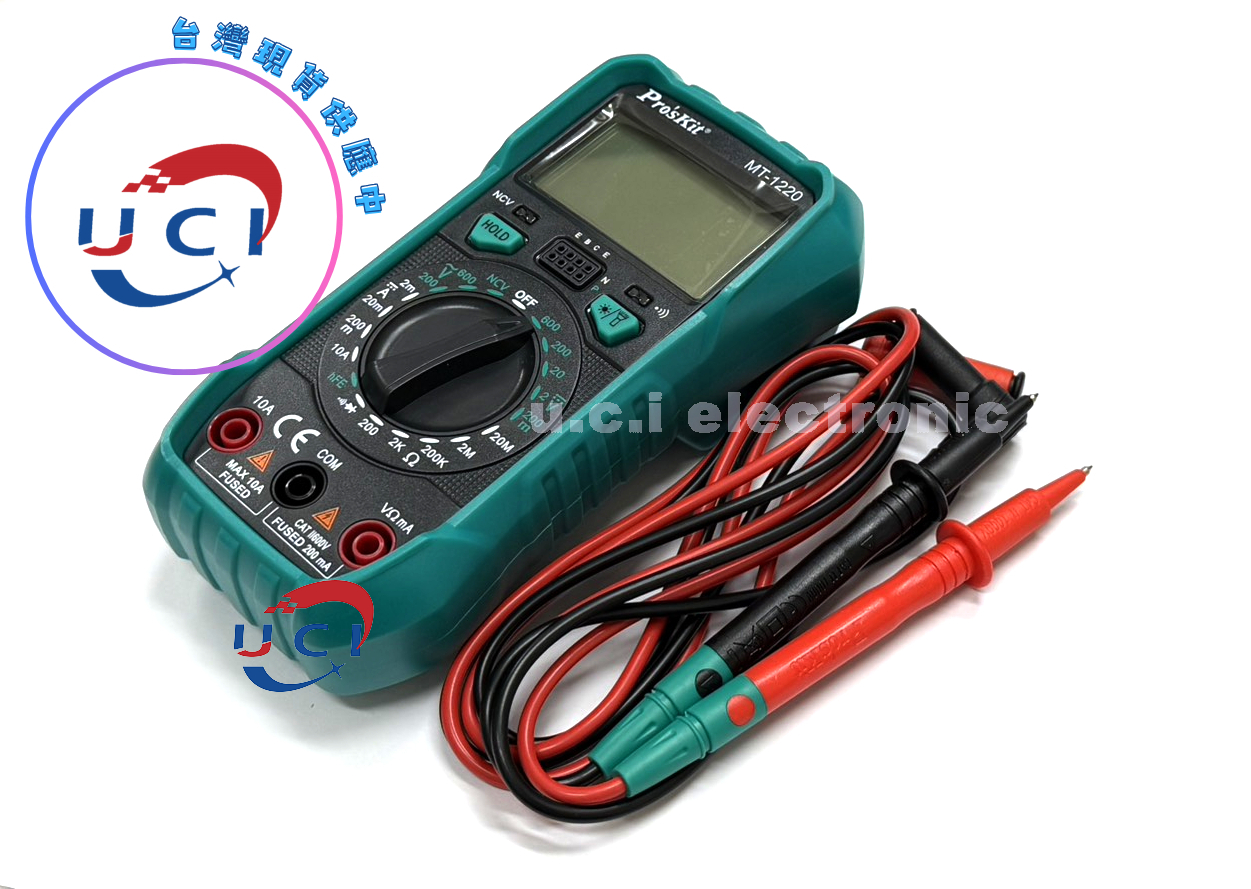 【UCI電子】(二X-3) 寶工MT-1220-C 數位電工電錶數顯萬用表手動測量非接觸驗電萬能表 電表 萬用表